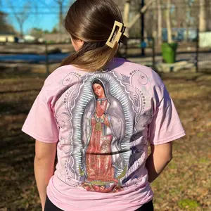 Pink Virgen Mary Tee
