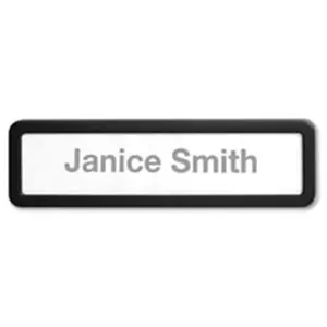 212 MAIN High-Impact Recycled Plastic Cubicle Nameplate - Custom Nameplate for Office Use, Compatible with Cubicle Fabric Panels and Vertical Metal Surfaces, Cubicle Fabric Panel