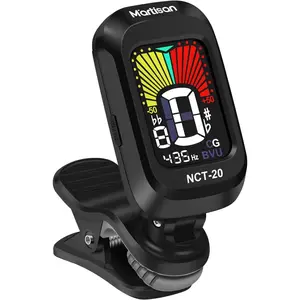 Clip-On Tuner for Guitar, Bass, Ukulele, Violin, Viola, Chromatic Tuning Modes, 360  Rotating, Fast & Accurate, Easy to Use