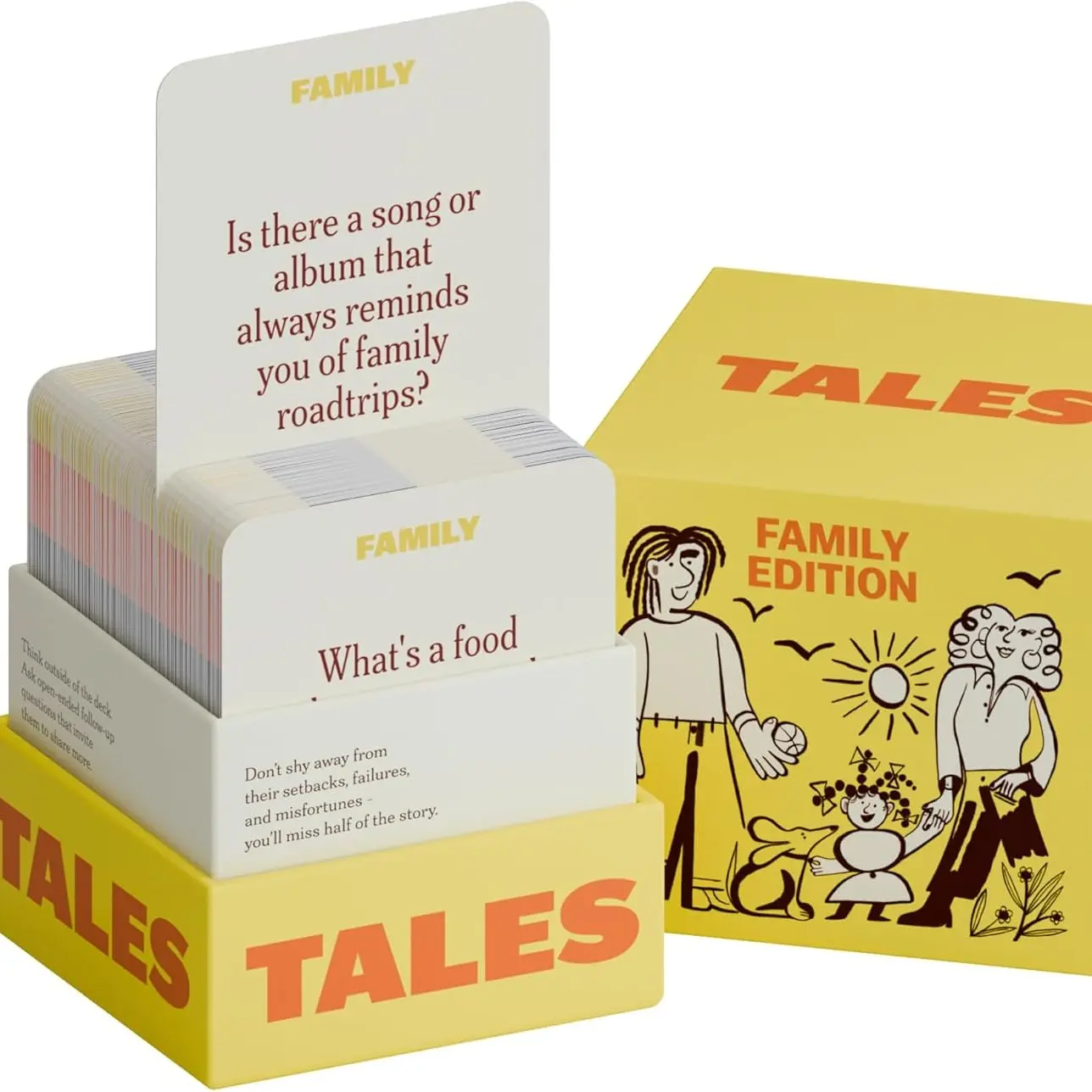 Family Edition 150 Conversation Cards for Game Night, Game Party Cards, Family Card Games, Family Fun Game, Adult & Teen Friendly, Perfect for Dinner Gatherings, Enhances Meaningful Conversations, Question Card Game Card Set
