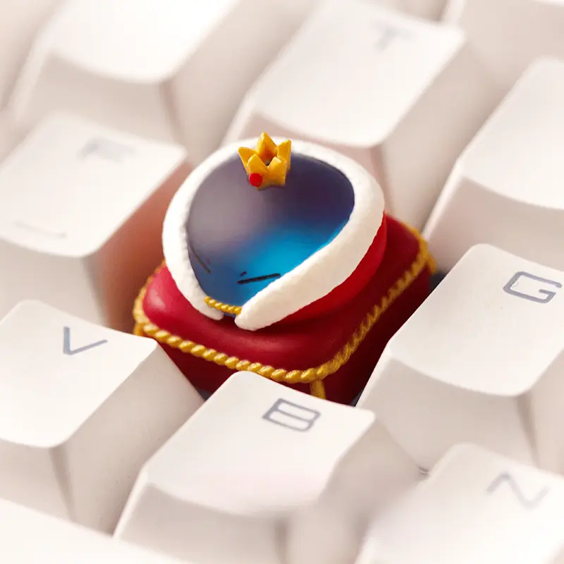 Translucent Slime Mechanical Keyboard Keycaps Creative 3D Resin Keycaps Slime King Personalized Keycaps for Mechanical Gaming Keyboards