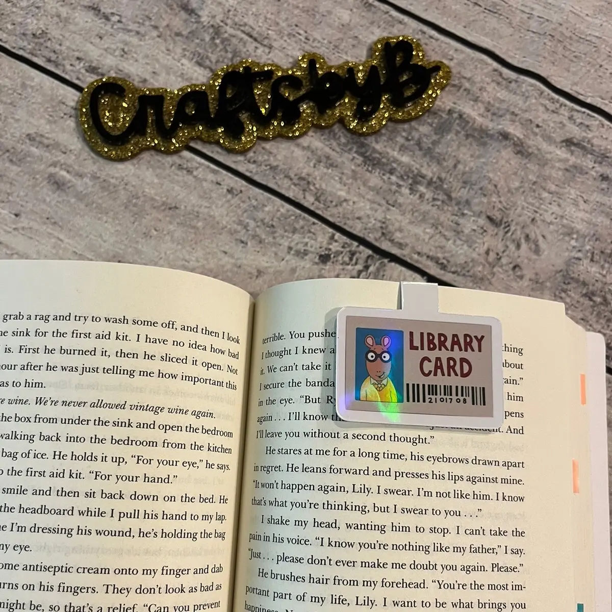 Library Card Magnetic Bookmark