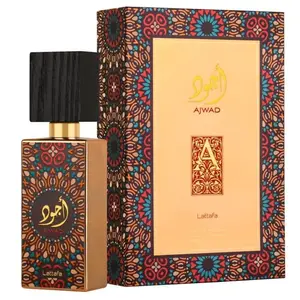 Lattafa Ajwad Perfume Spray 2.0oz EDP For Unisex Vanilla Scented Fragrance Daily Cosmetic Cologne Aroma Aroma