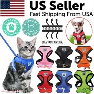 Cat Dog Pet Harness Adjustable Control Vest Dogs Reflective S M L XL Leash Does not apply