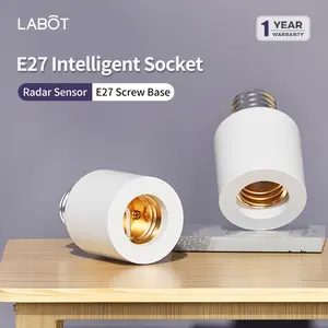 Smart Microwave Radar Sensor Light Socket E27 Screw Base Infrared Body Detection Automatic Sound Control Lamp Head, Hallway Lighting Solution Accurate Lighting Control