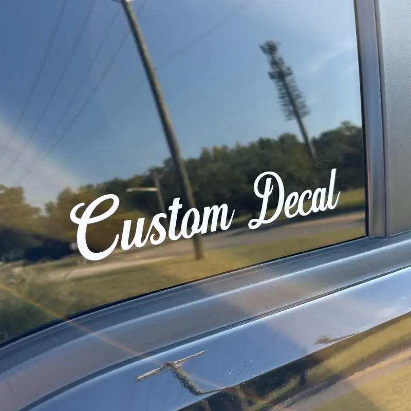 CUSTOM TEXT Vinyl Decal - Choose your Font, Size, and Color - Premium Vinyl