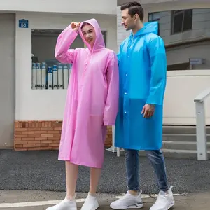 Portable Full-Body Raincoat, Lightweight Rain Coat, Waterproof Men & Women Adult Rain Jacket, Ideal for Outdoor Camping, Travel, Cycling, Eva Material