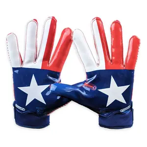 Texas Flag Doom 1.0 Receiver Football Gloves