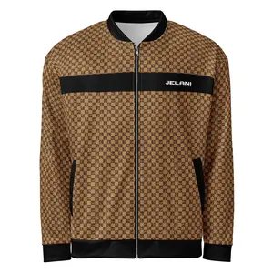 Signature Chess Bomber Jacket – Chocolate Butter