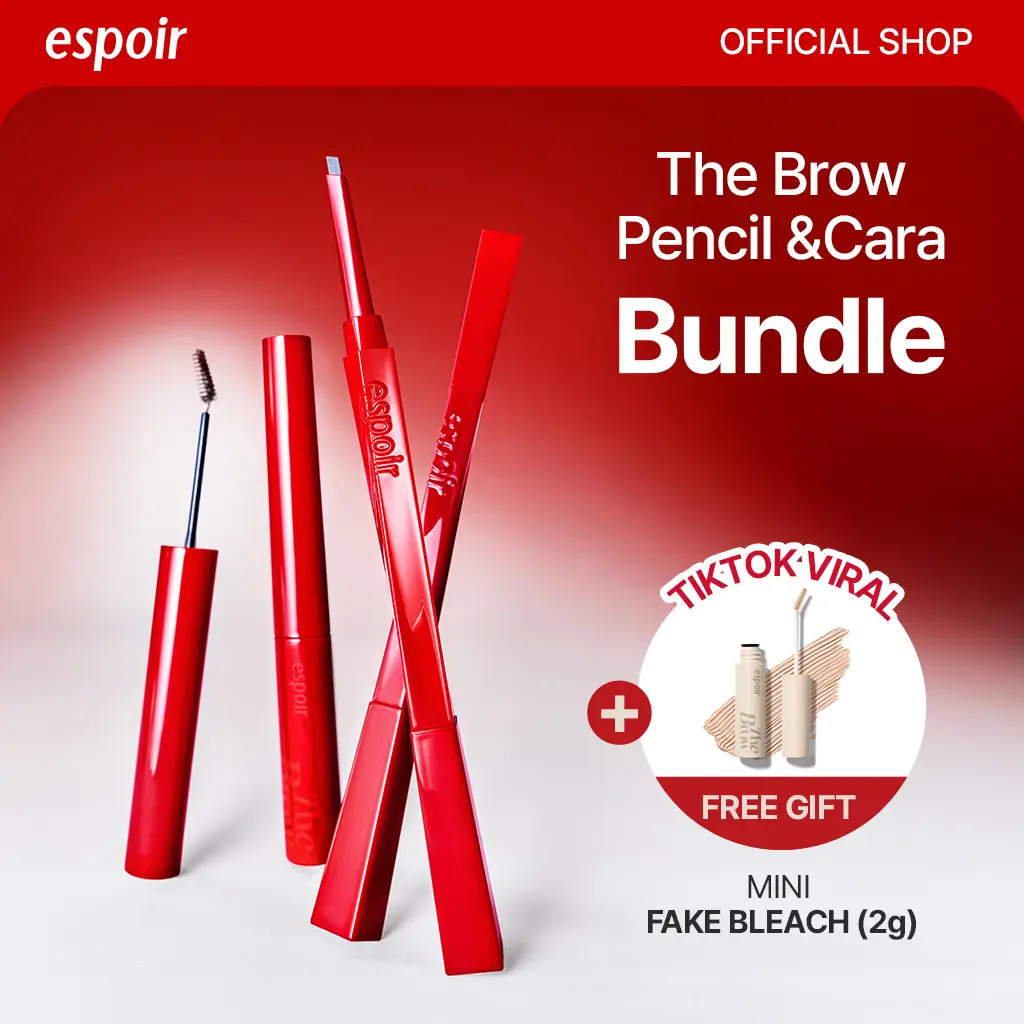 [Espoir Official][Bundle] The Brow Balance Pencil & Fixing Cara | Precise Brow Pencil & Long-Lasting Brow Mascara