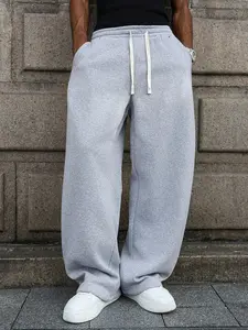 Straight-leg loose fleece sweatpants – unisex retro street style suitable for spring, autumn & winter | soft & comfortable 【new 2025 collection】