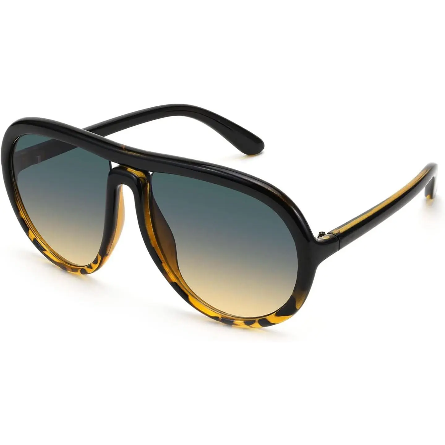 FEISEDY Oversized Vintage Sunglasses for Men Women, Big Retro Round Sunglasses B7132