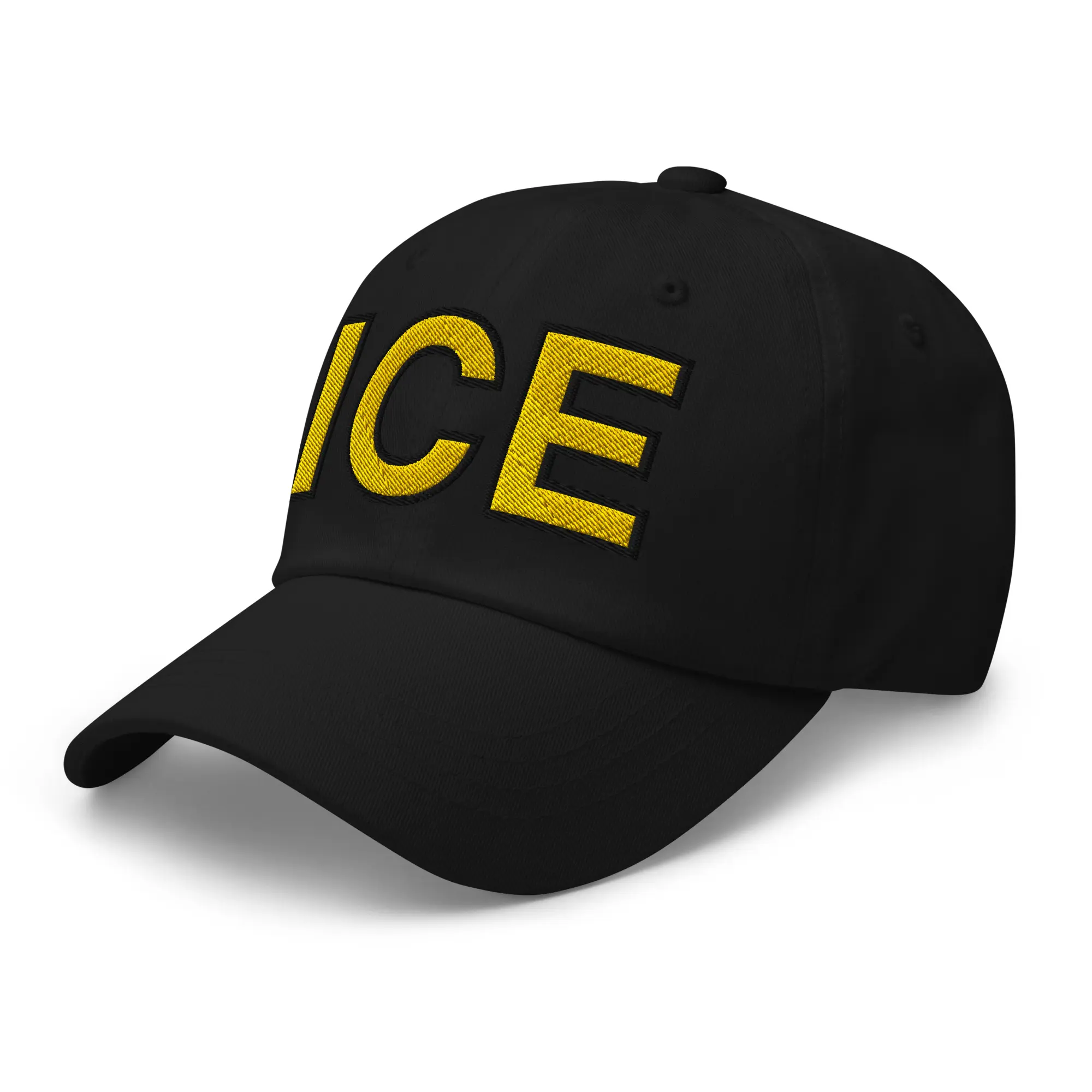 RIVEMUG NX ICE Embroidered Curved Bill Cap Relaxed Fit Low Crown Adjustable Immigration Dad Hat