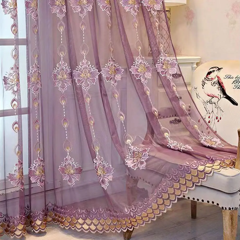 Wave Pattern Jacquard Curtain, 2 Counts Semi-sheer Curtain, Luxury Privacy Window Screen, Window Drapes for Living Room, Bedroom, Balcony, Home Decoration Curtain, Curtain for Windows