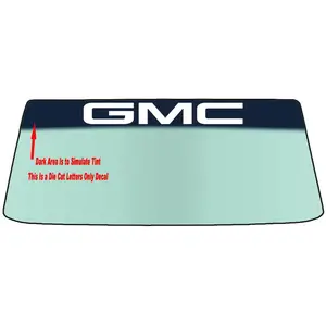 FOR GMC's A Custom Vinyl Windshield Banner DIE CUT Graphic Decal Sticker- VINYL APPLICATION TOOL INCLUDED