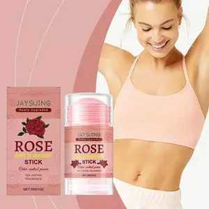 30g Rose Deodorant Balm, Contains Rose and Lavender Extracts, 72-Hour Long-Lasting Scent, Moisturizing, Natural Fragrance, Body Care, Office, Date, Home Use