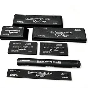 7 Pieces Wet Dry Sanding Blocks for Car & Wood Sanding, Matte Block Set, Ideal for Automotive and Wooden Surface Finishing, Sanding Pads