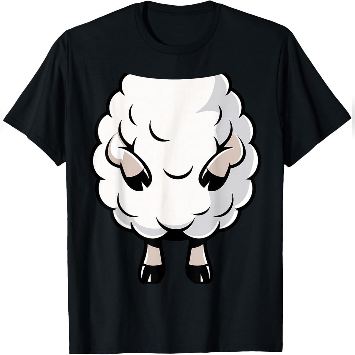 Sheep Shirt Adult Men Women Lamb Sheep Costume T-Shirt Relaxed Fit Cotton T-Shirt Sheep Shirt Adult Men Women Lamb Sheep Costume T-Shirt Relaxed Fit Cotton T-Shirt