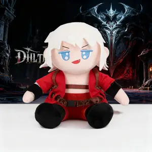 25cm/9.84in Dante Plush Toy From Devil May Cry, Huggable stuffed animal, Soft stuffed animal, Soft stuffed doll, Devil May Cry Game Merchandise, For Game Enthusiasts, Home Decorations, A Great Gift For Hardcore Gamers