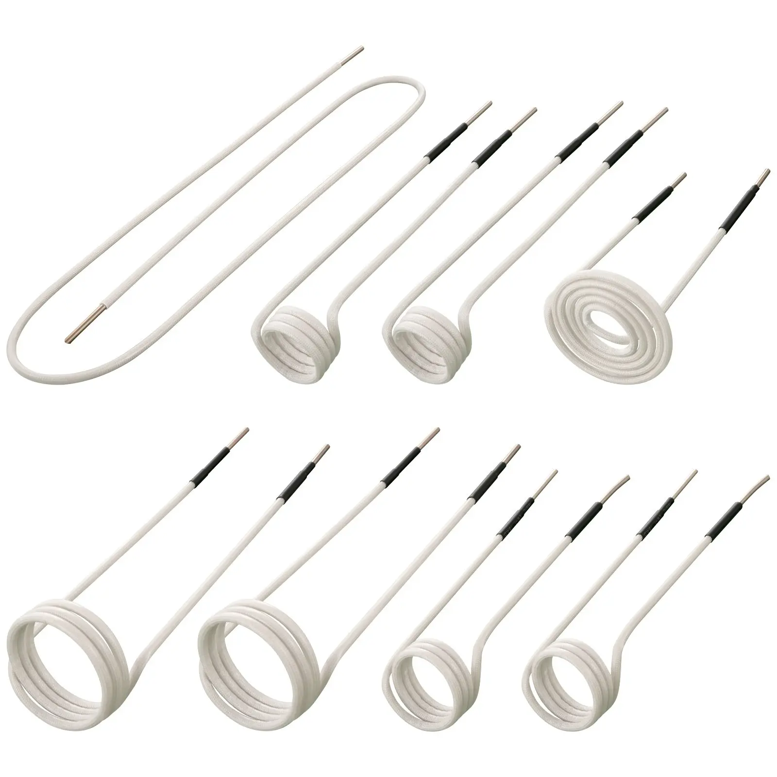 【Summerfinds】VEVOR Induction Heater Coil Kit, 8-Piece Multi-Size Flexible Varying-Length Set, Durable Heat-Resistant Hand Tool, 2 x 1-3/5", 1 Free Coil, 1.43Lbs / 0.65Kg for Bolt & Rust Removal