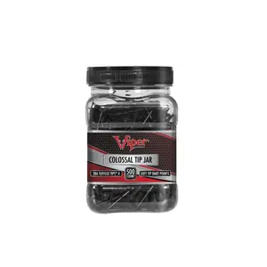 Viper Colossal Tip Jar Bottles Tin - Soft Tip Dart Tips - 2BA Tufflex - 500 Count Darts Tips Darts Gear