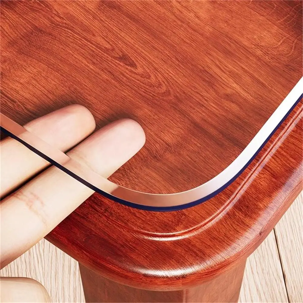 AIMHave 2.0mm Reinforced Clear PVC Table Mat for Home Restaurant - Stain-Resistant Waterproof Oil-Proof Heat-Resistant Tear-Resistant High Strength Long-Lasting Easy Clean