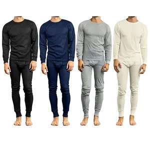 Men's 2-Piece Winter Thermal Top & Bottom Menswear Set