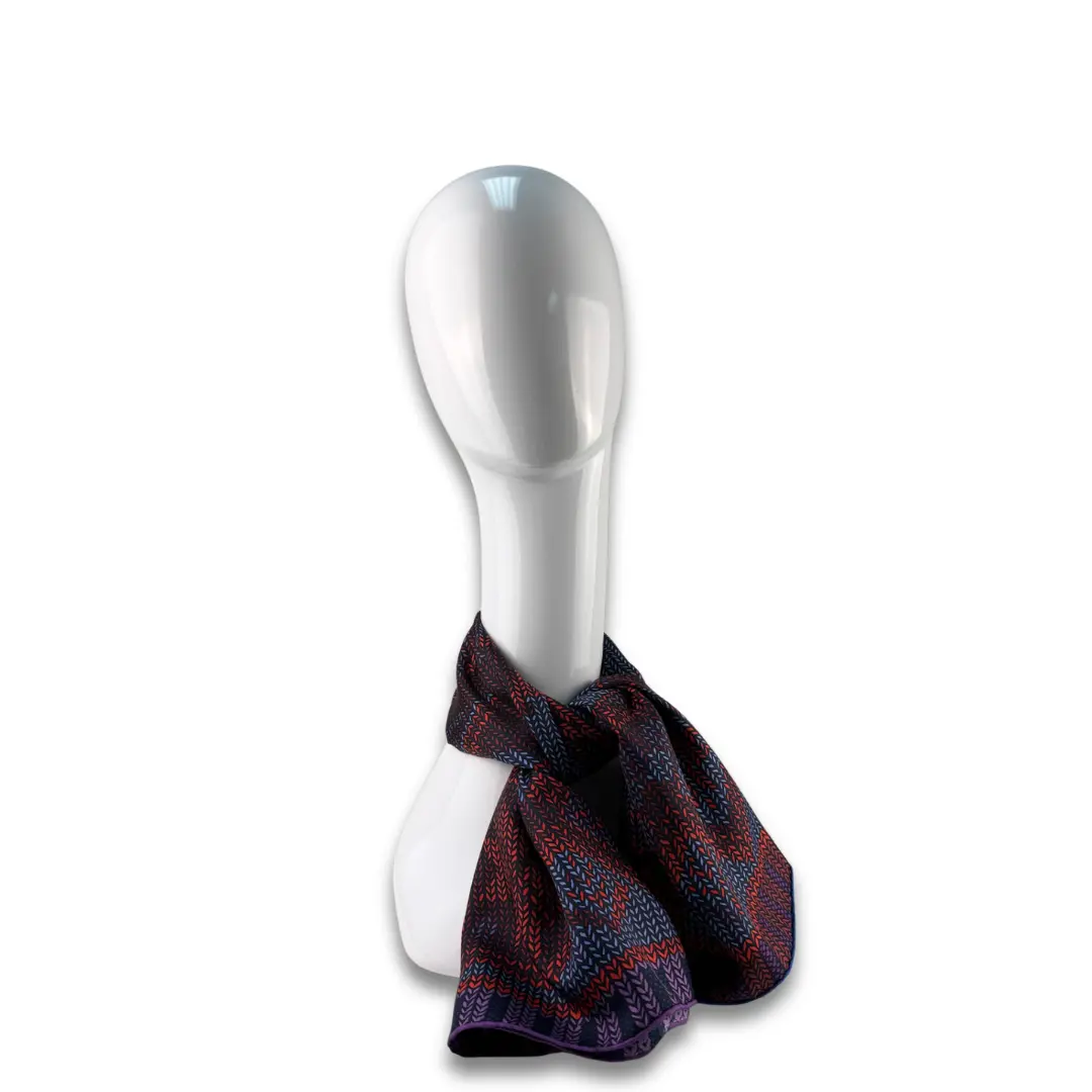 Pre-owned Hermès "Au Coin du Feu" Silk Scarf 90