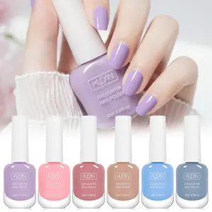 6pcs Water-Based Nail Polish Set, Dreamcolor Purple Blue Easy Dry Peel Off Nail Polish Salon Home Manicure Women Girls Gift, Liquid Polish, Nail Art, Nail Polish Pastel Colors