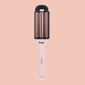 L'ANGE HAIR - VersaWaver Adjustable Titanium 3-Barrel Waving Tool - Silicone Smooth Handle, Rotatable Barrel for Wave Length Changes, Cool Tip, Storage Kit, Curling Iron, Hair Tools