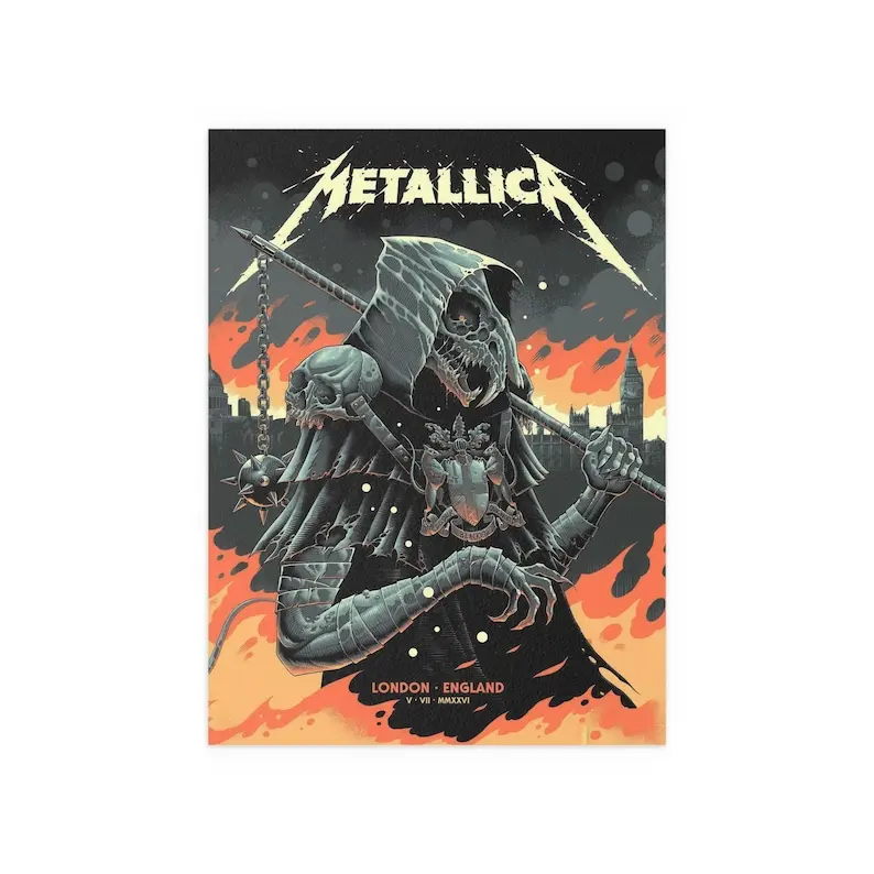 Poster No Frame - Metallica London England 2026 Night 2 Poster - Concert poster - M72 World Tour