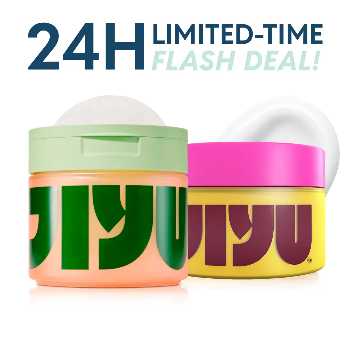 JIYU Glow Up Bundle - Toner Pads & NAD+ Moisturizer, Korean Skincare, NAD+, Anti Aging, Firming, Deep Hydration, Fade Dark Spots, Wrinkles, Brighten, Firm, Boost Elasticty