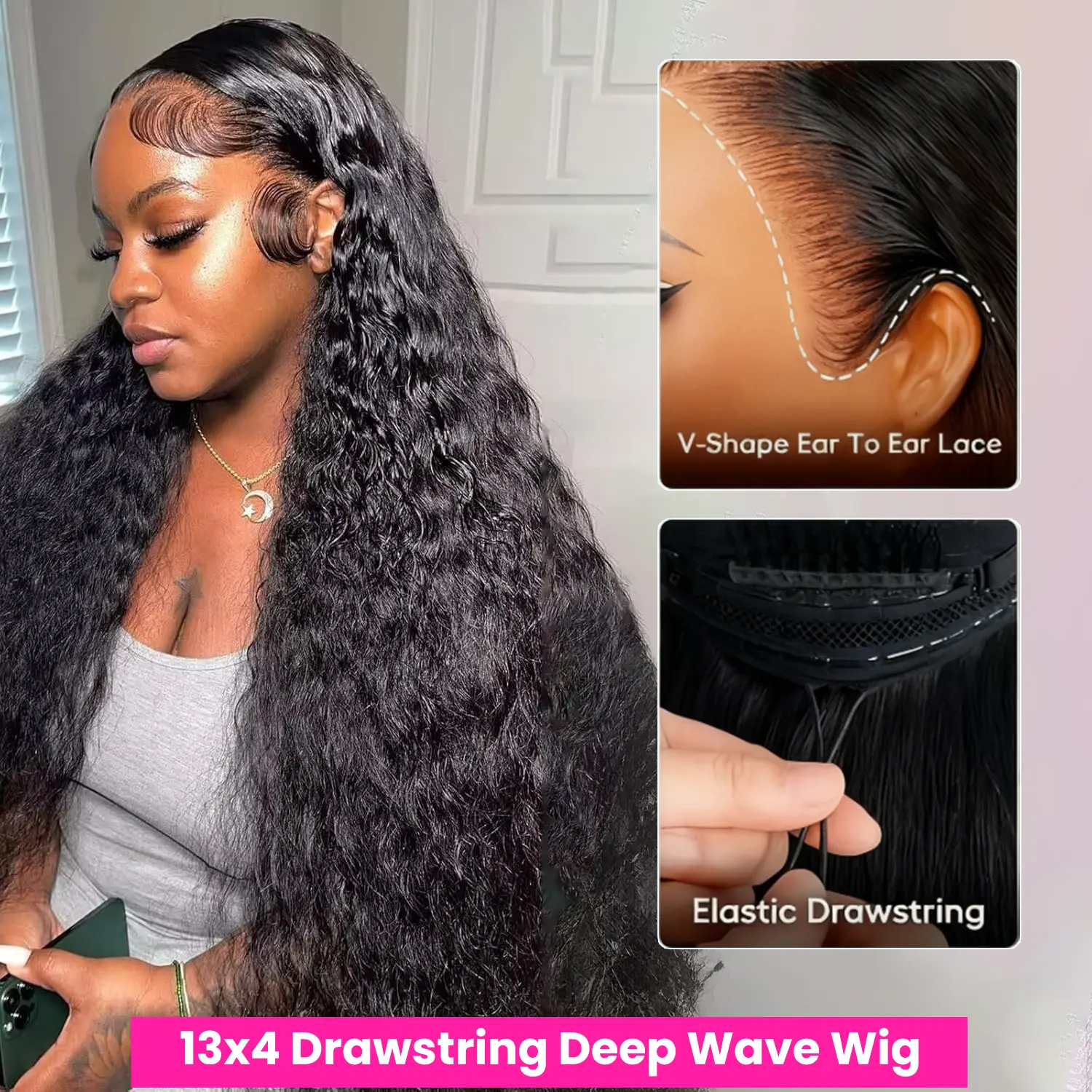 13x4 Drawstring Wig