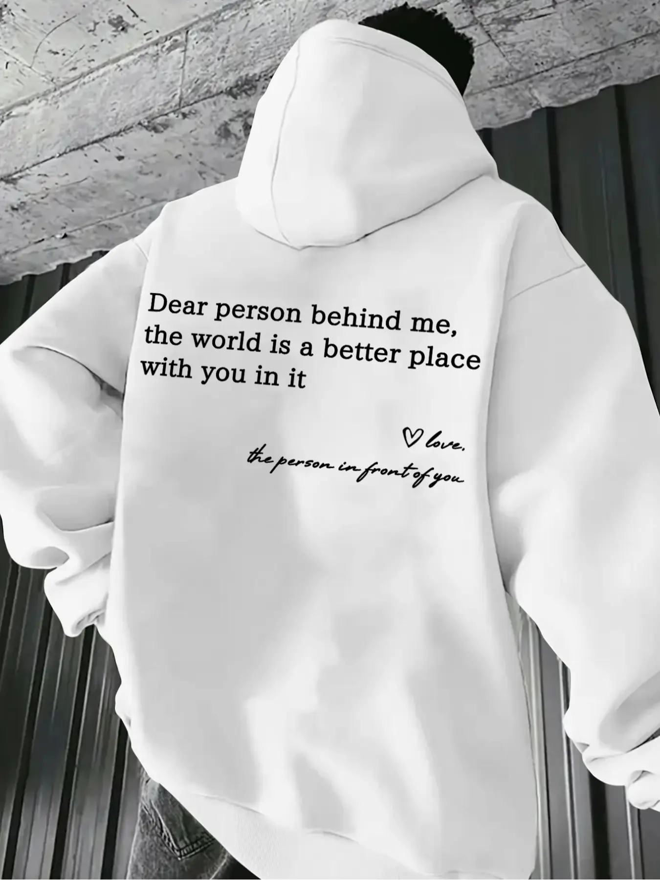 Men's Casual Solid Color Fitted Hoodie, Drawstring Pocket Long Sleeve Pullover, Letter Print Streetwear for Fall & Winter, Sweatshirts