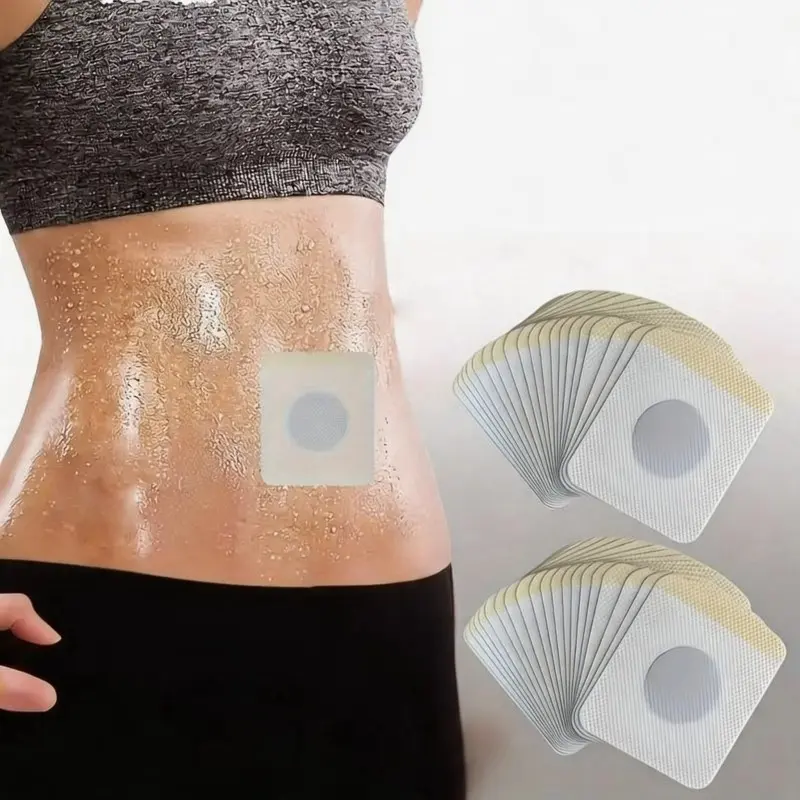 50 Pcs Waist and Abdominal Patch Set, Battery-Free, Easy Home Use, Adhesive Patches, Comfortable and Convenient, Fashion Design, Suitable for All