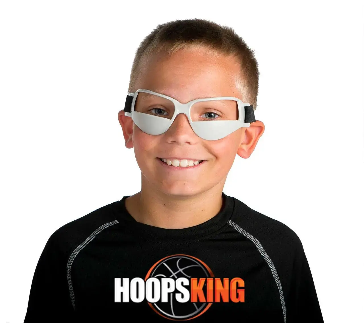HoopsKing Basketball Dribble Goggles, Lightweight Plastic Blinders with Adjustable Strap for Youth Ball-Feel Training and Awareness, Train Without Sight