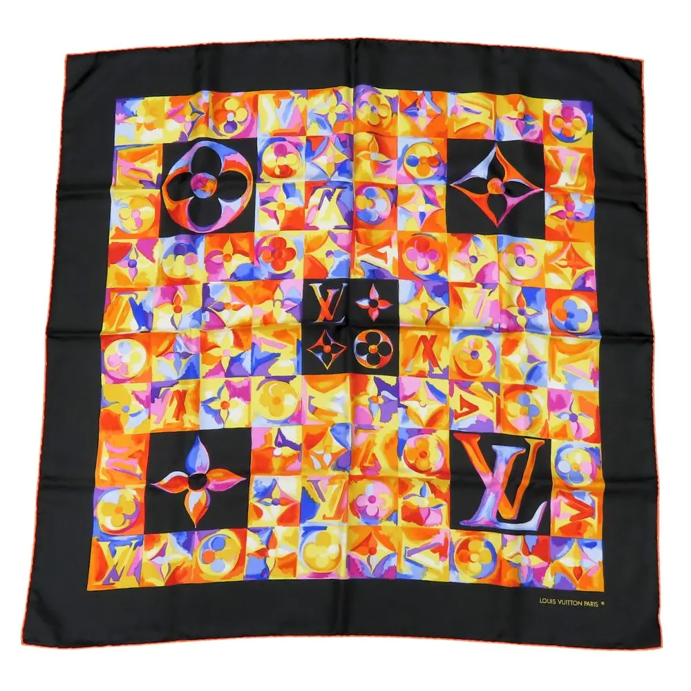Pre-owned Louis Vuitton Silk Small Leather Goods Scarf