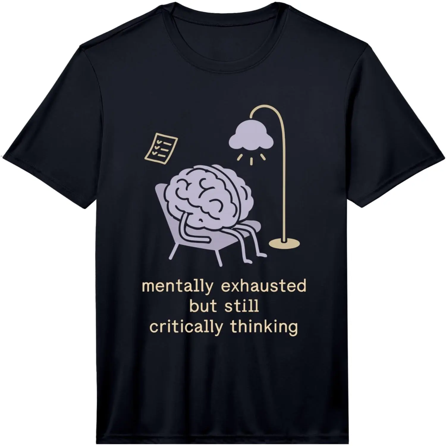 Women's 100% Cotton Casual Short-Sleeve Round Neck Graphic T-Shirt - Neurodivergent Humor, ADHD Meme, Executive Dysfunction Rage Performance Tops, Shortsleeve# versatile short sleeve