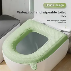Universal Toilet Pad All Seasons Foam Ring Silicone Waterproof Reusable Toilet Seat Cover
