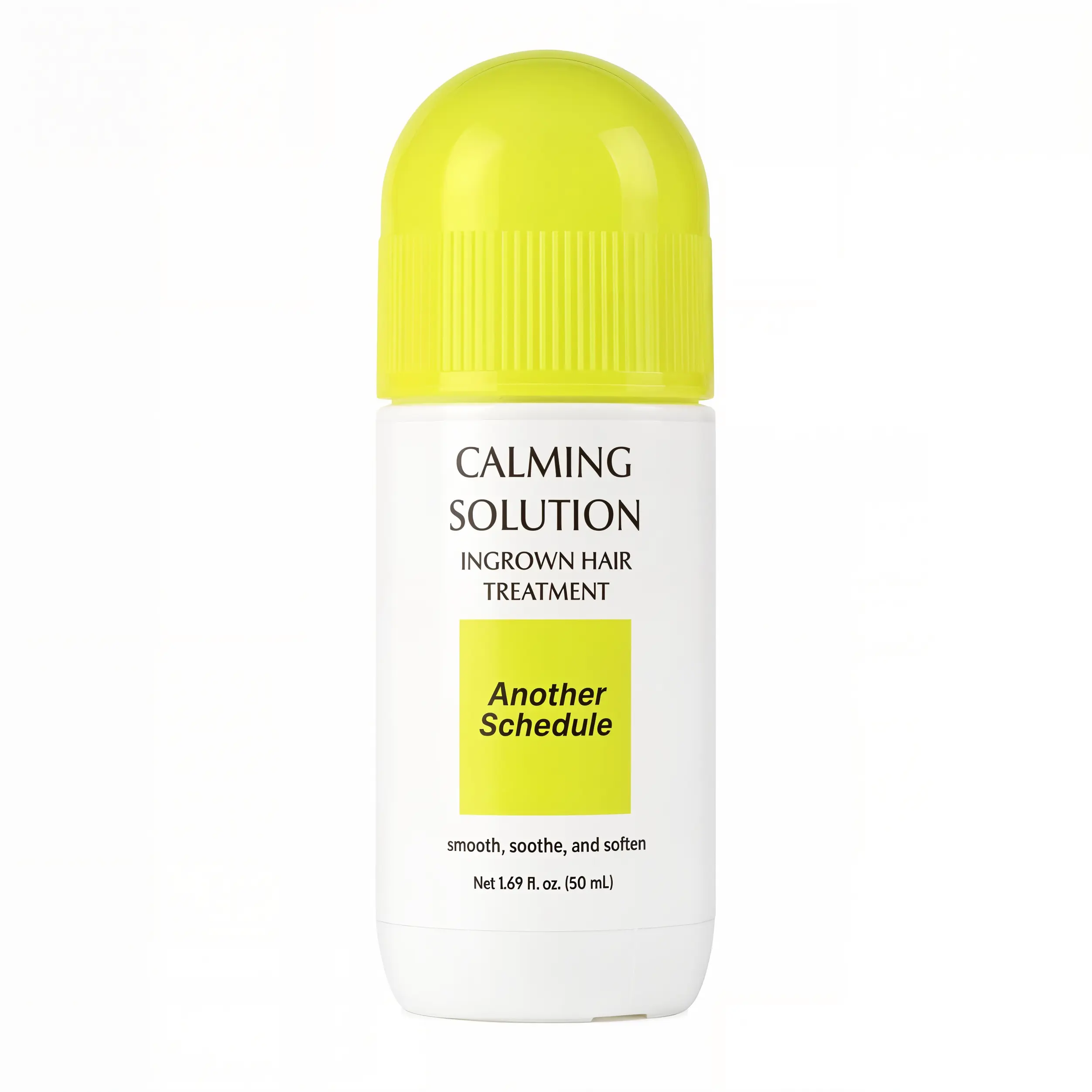 Another Schedule- Calming Solution Ingrown Hair Treatment (1.69 oz)  - Smooth, Soothe, Soften Skin - 360 Roller - BHA, AHA, PHA, Niacinamide, Licorice - Korean Skin Care & Beauty