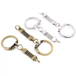 60x24mm 10pcs/lot Key Ring Key Chain Rhodium Bronze Colors Plated Lobster Clasps Keychain Keyrings