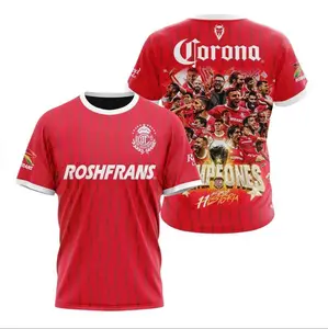 Trendy Soccer Jersey 2025 - Toluca 2025 Campeons Soccer Jersey Shirt Men's Pro Performance Football Jersey with Moisture-Wicking Technology & Ventilated Mesh Panels for Soccer Fans