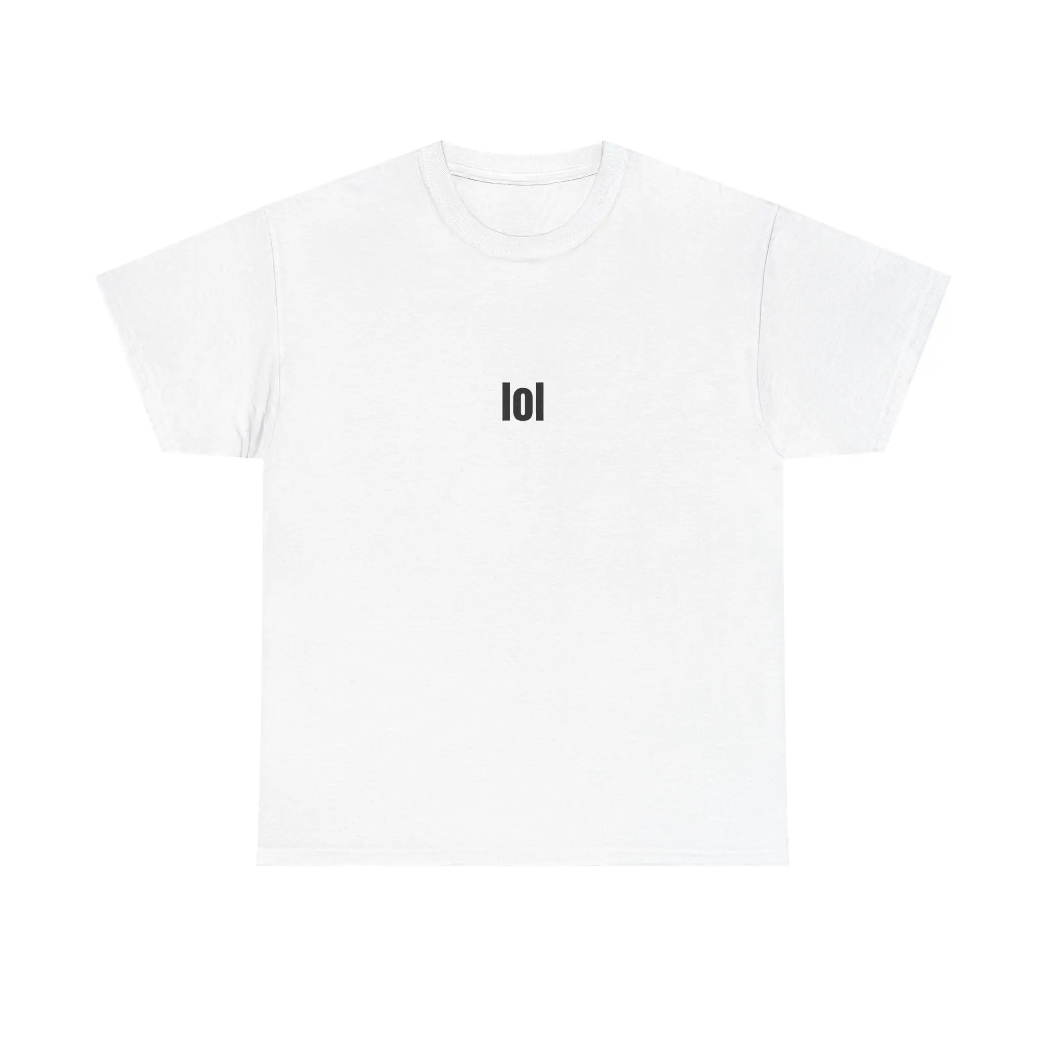 "lol" t-shirt White Tee Acronym Text
