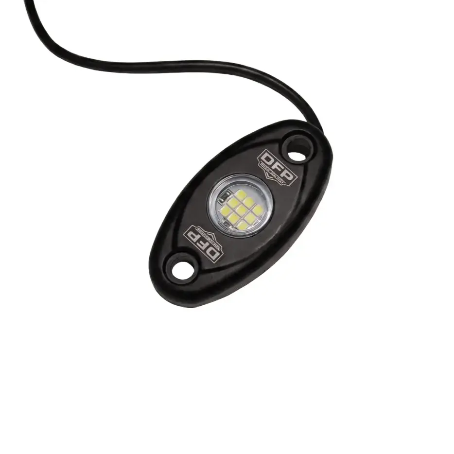 Pure White 9 LED Rock Lights