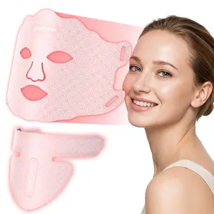 GlowTech 7-Color Red Light Face And Neck Mask, A Portable And Reusable LED Mask,Is A Great Holiday Gift For Women Of All Skin Types.