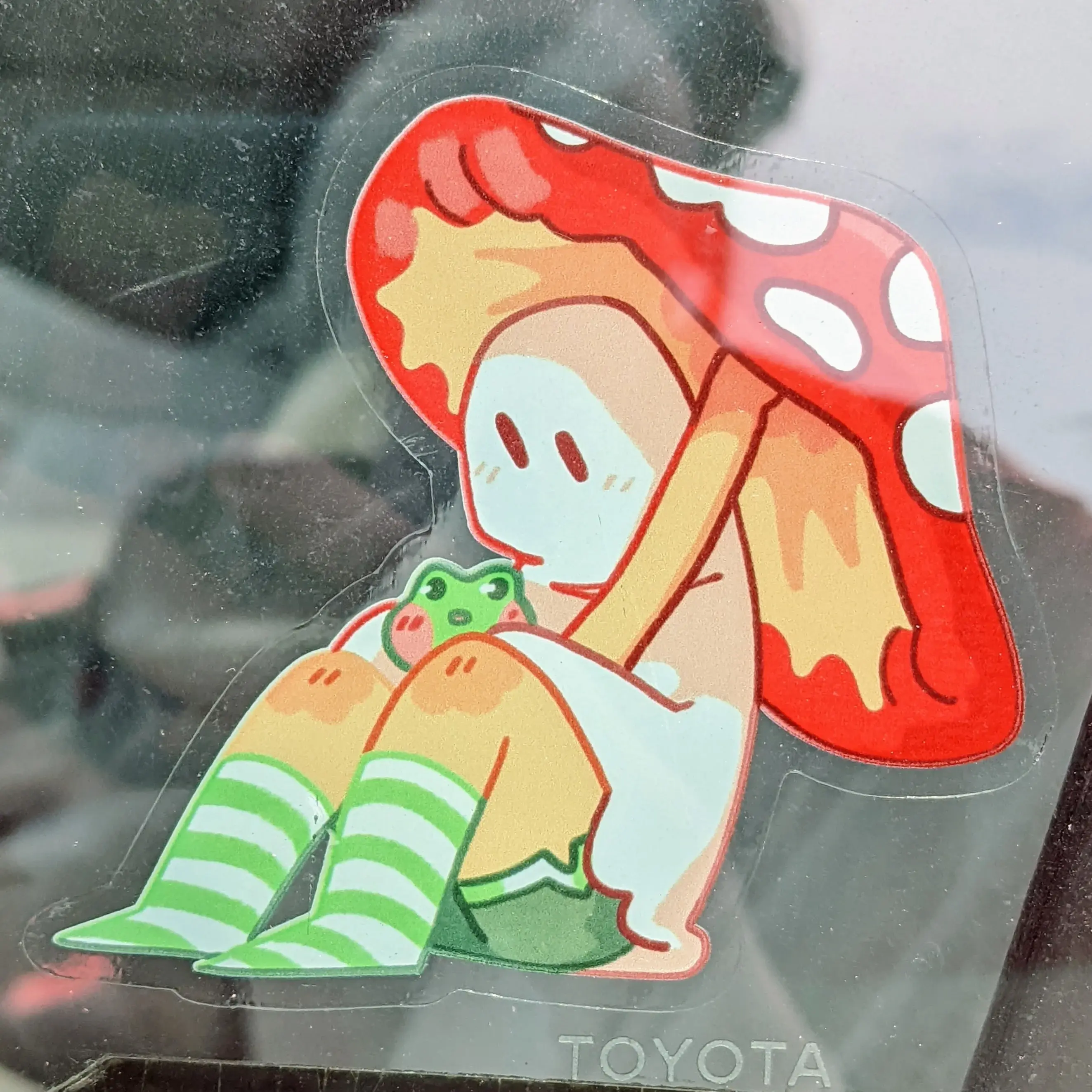 Mushroom Ghost Window Sticker