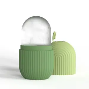 Ice Roller for Face and Eye Puffiness, Facial Contouring Massager to Enhance Skin Care Glow, Reusable Leakproof Ice Facial Roller Cube Mold, Facial Care Tools