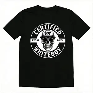 Mens Unisex Soft Short-Sleeve Crew Neck Skull Print Breathable Casual T-Shirt - Streetwear Top, Avant-Garde Urban Dark Aesthetic Fashion