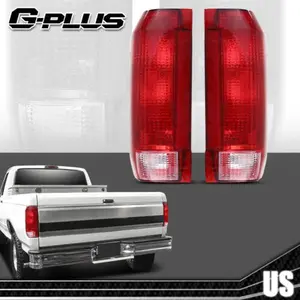 Pair Tail Light Fit For 90-96 Ford F150 F-250 F-350 Bronco FO2801105 FO2800106 G-PLUS