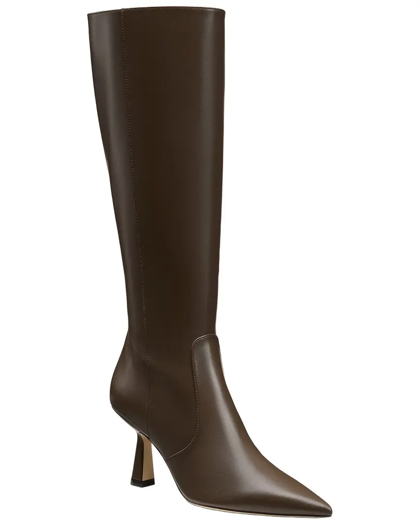 Stuart Weitzman Stuart Supersculpt Zip Leather Boot 75